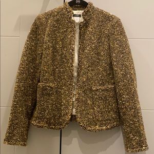 Jcrew various browns and beige boucle jacket